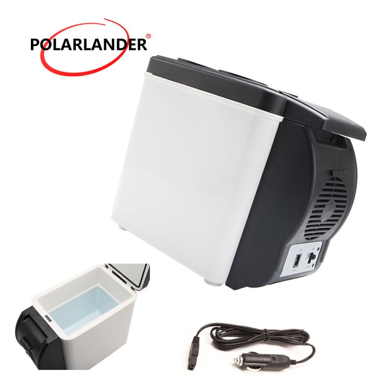 12v automaattinen pakastin 48w kaksinkertainen käyttölämmitin kannettava 6l auton jääkaappi valkoinen minijääkaappi monitoiminen kotijäähdytin abs