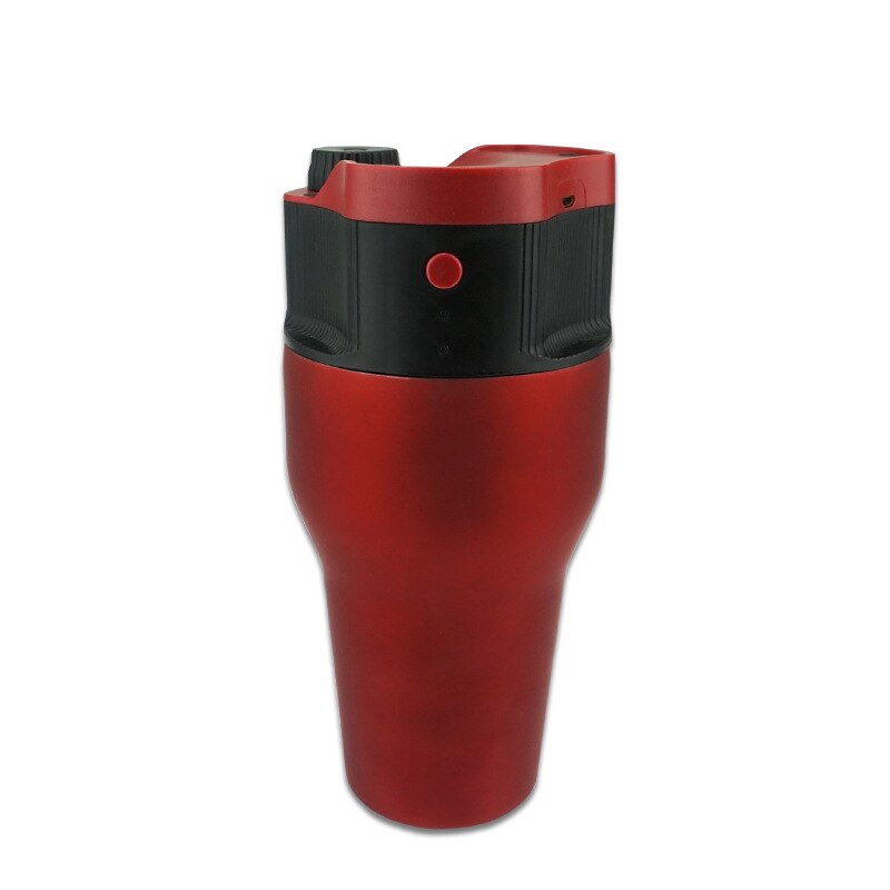 500ML Cycle Extraction Coffee Machine Outdoor Mobile Pot Portable USB Electric Coffee Machine Capsule Coffee Machine: Red