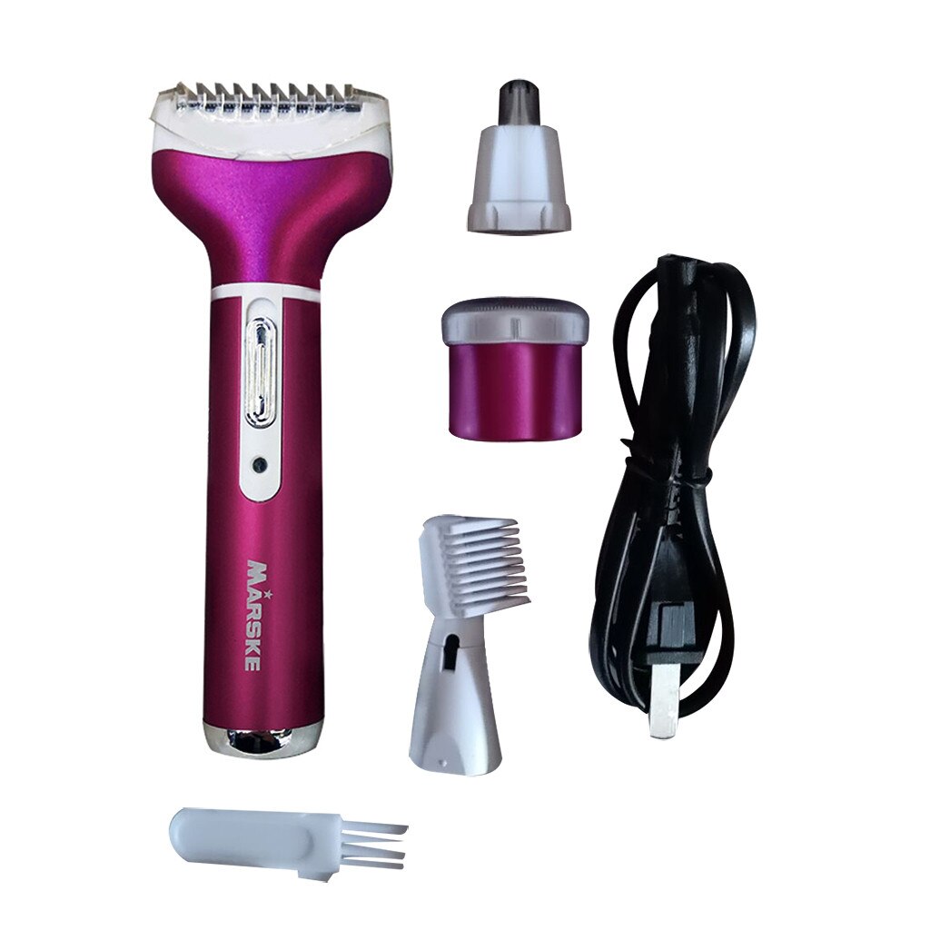 Smart Home for Adult Eyebrow Clipper Beard Beauty Use Nose Hair 4 In 1 Clipper Electric Nose Face Beard Remove Shaver: US Plug