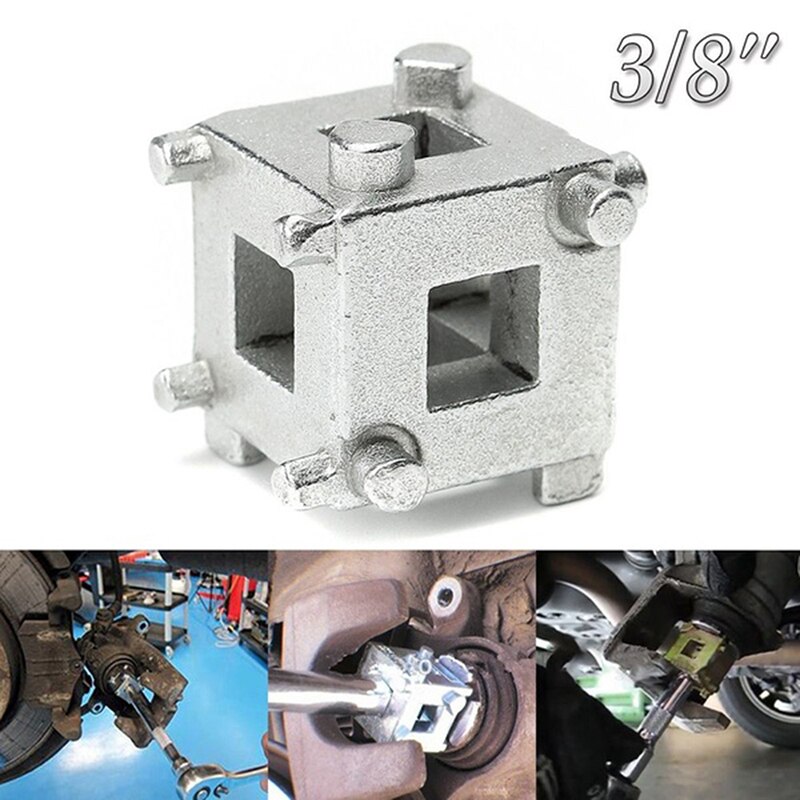 Rear Disc Brake Caliper Piston Rewind/Wind Back Cube Tool 3/8" Drive Tool