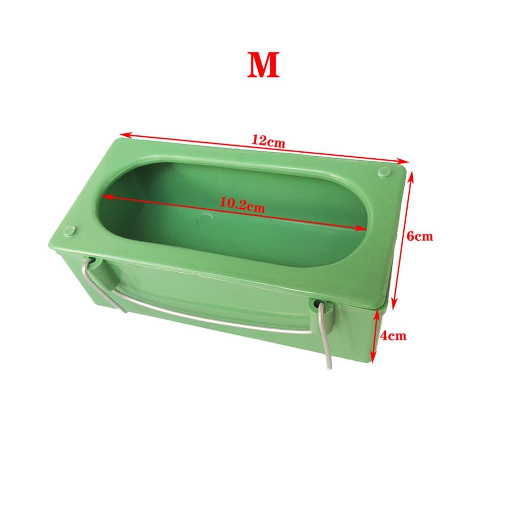 2Pcs Bird Feeder Plastic Food Feeding Box Holder Parrot Pigeon Cage Feeder Bird Feeding Bowl For Food Water Cage Accessories