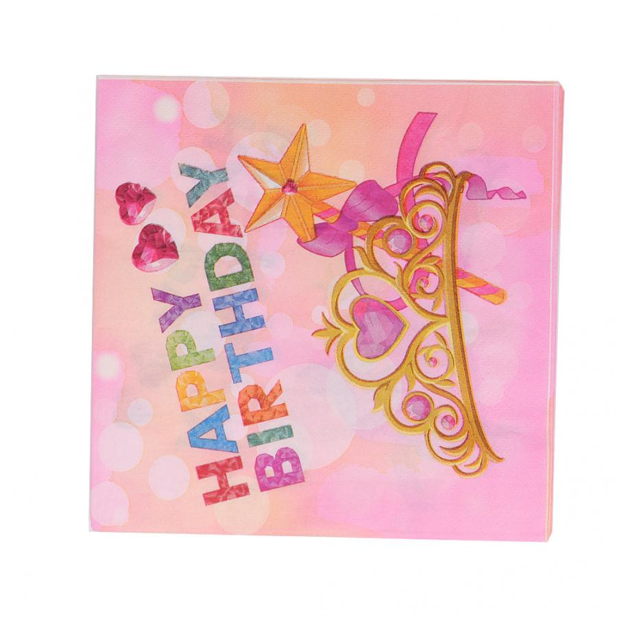 20 stk baby shower papirserviett for festvev serviett dekorasjon servietter babypleie: Hvit