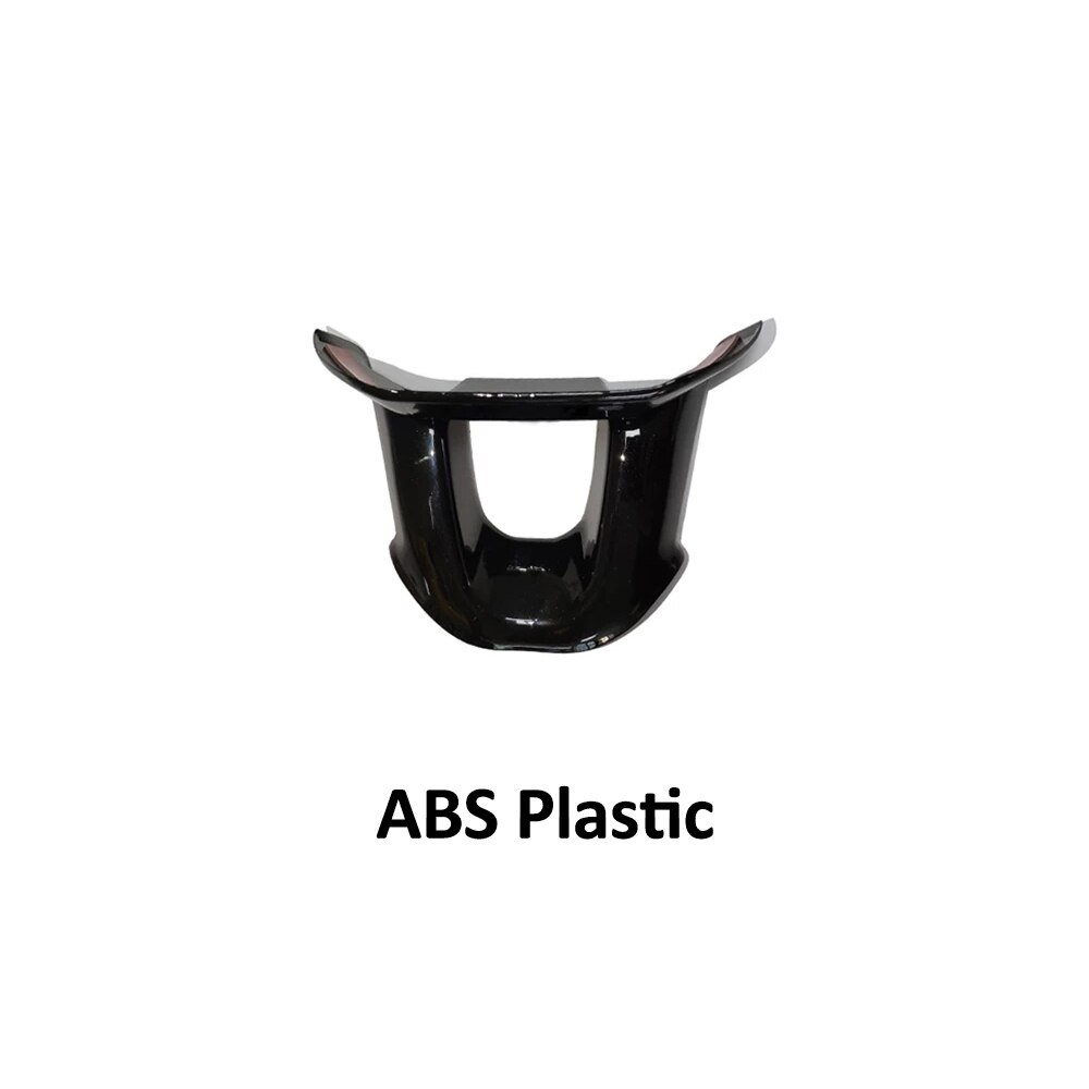 Car Steering wheel sticker wrap cover logo emblem decal black carbon fiber interior trim for Peugeot 208 T9 accessories