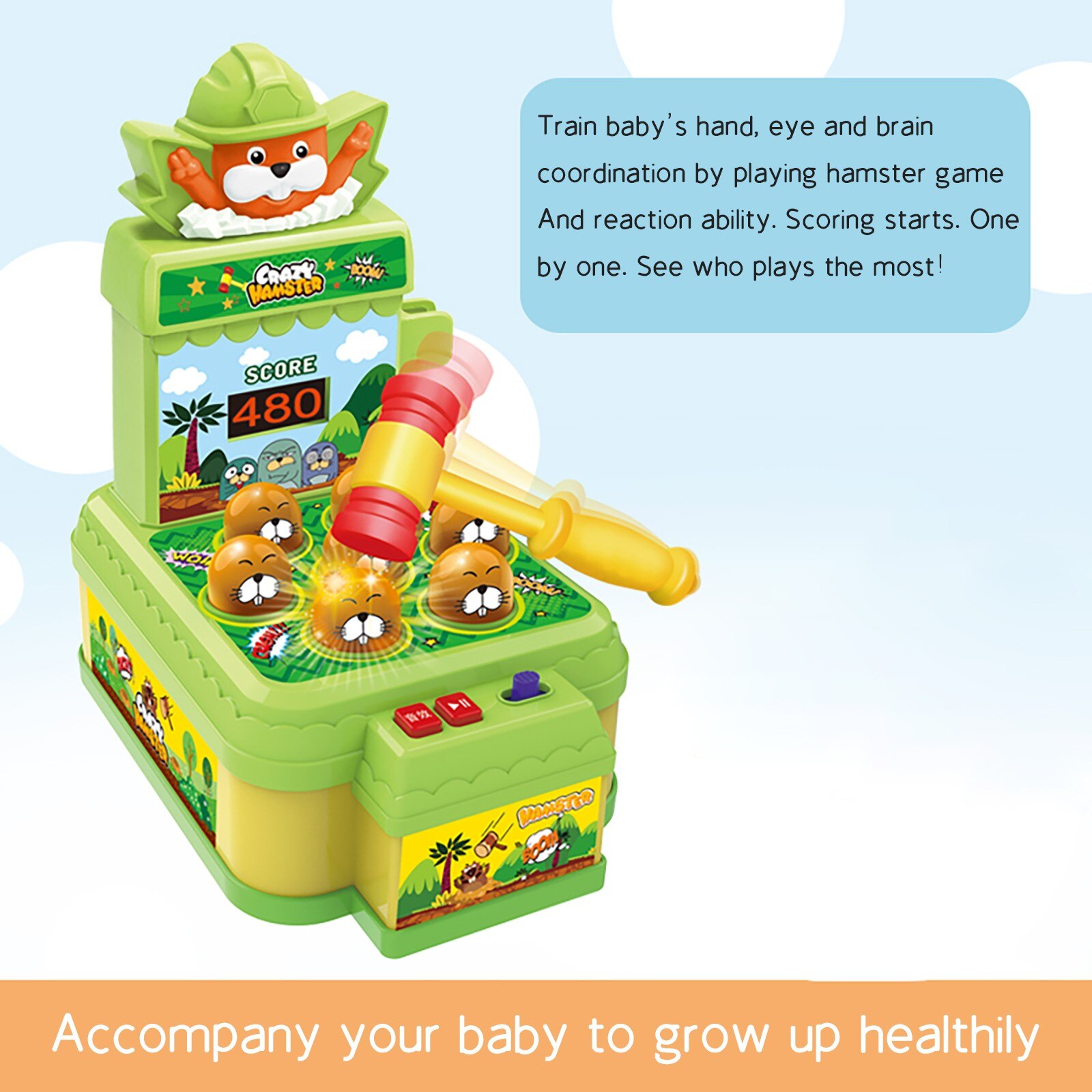 * Kinder Licht Musik whac-a-mole Spielzeug Multifunktionale Spielen Hit Hämmern Spiel Bildungs Interaktive Spielzeug Kleinkind Baby