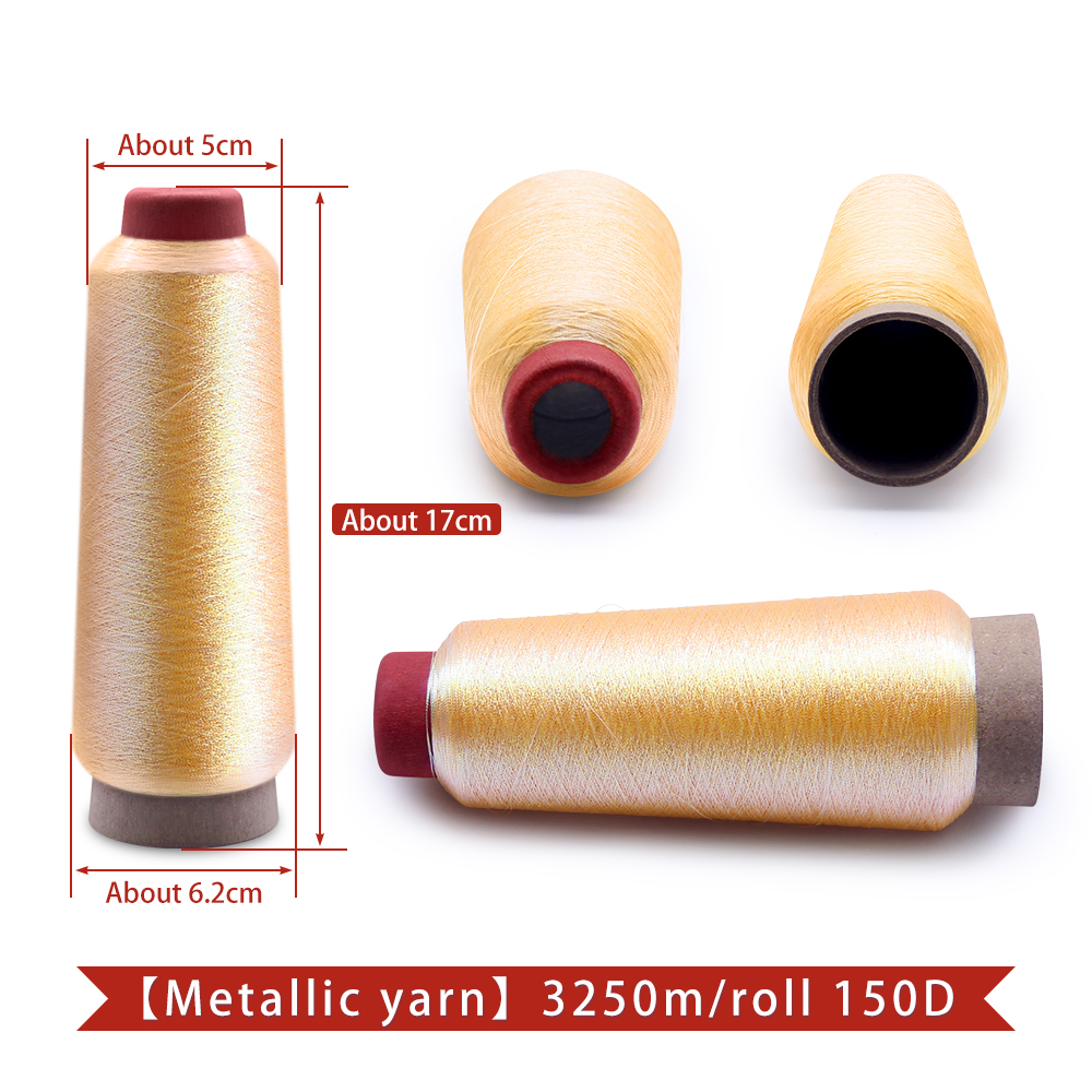 3200M/Roll DMC Metallic Embroidery Crochet Knitting Yarn Cross Stitch Metallic Yarn Threads Sewing accessory diy
