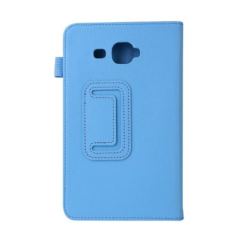 For Samsung Galaxy Tab A A6 7.0 SM-T280 SM-T285 Stand PU Leather Flip Smart Magnetic Cover Case For Samsung T280 T285 shell +pen: sky blue