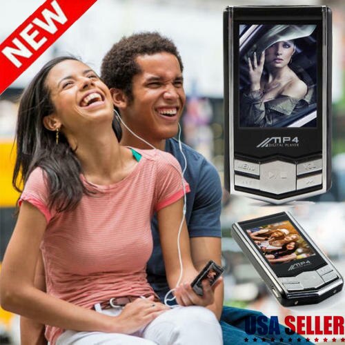 Ultrathin 1.8" 32GB MP4 Music Media Player LCD Screen FM Radio Digital Video Music Player Supports Audio Formats WMA WAV MP3