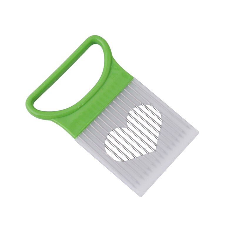 Convenient Kitchen Helper Onion Tomato Holder Safe Fork Vegetables Slicer Cutter Mental Needle Guide Slicing Fruit Cutter Gadget: Green