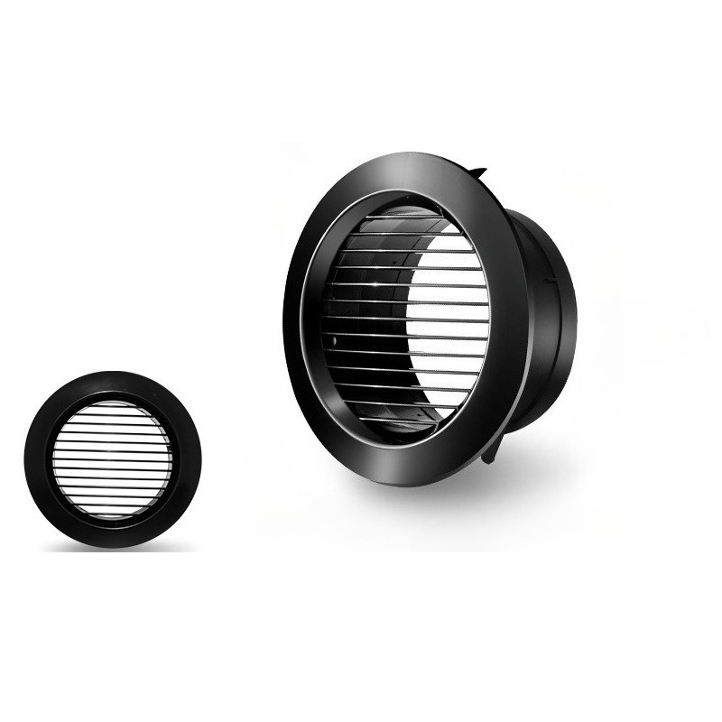 75/100mm Round Air Vent Exhaust Hood Valve Grille Diffuser Ducting Ventilation Cover Air Circulation Rotary ABS Adjustable: Orange / 450x450mm