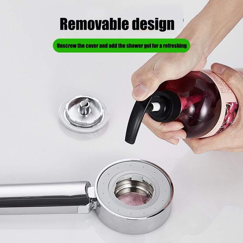 Double-sided Shower Head Water Saving Round ABS Nozzle SPA Bath Shower 2 modle High Pressure Rain and Mist Handheld Hand Shower