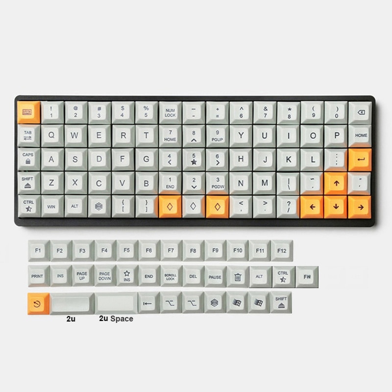 Dsa Keycaps Voor Planck Niu40 XD75 RGB75 Ortholinear Toetsenborden Voor Cherry Mx Schakelaars Van Mechanische Toetsenbord