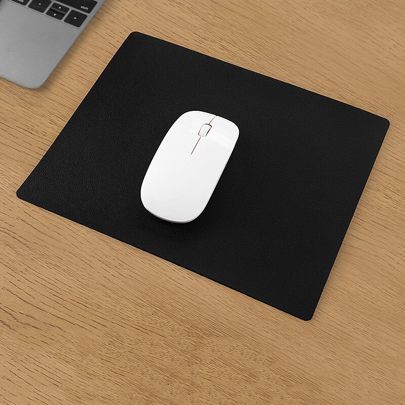 Pu Lederen Muismat Laptop Computer Bureau Mat Thuis Kantoor Waterdicht Anti-Slip Modern Toetsenbord Pad Schrijven Mat Gaming muismat: Black