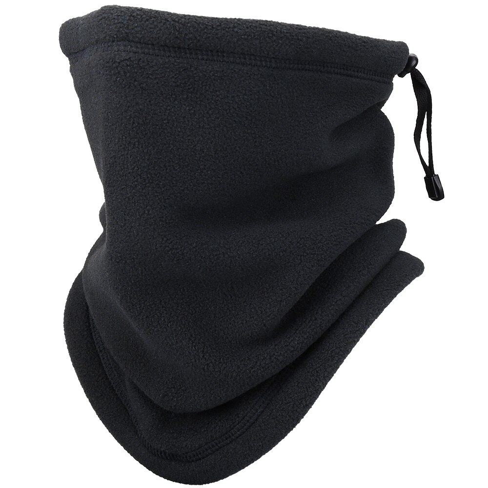 Winter Neck Warmer Tube Magic Scarf Camping Hiking Snowmobile Scarves Cycling Sports Bandana Sport Headband Headwear Men: Black