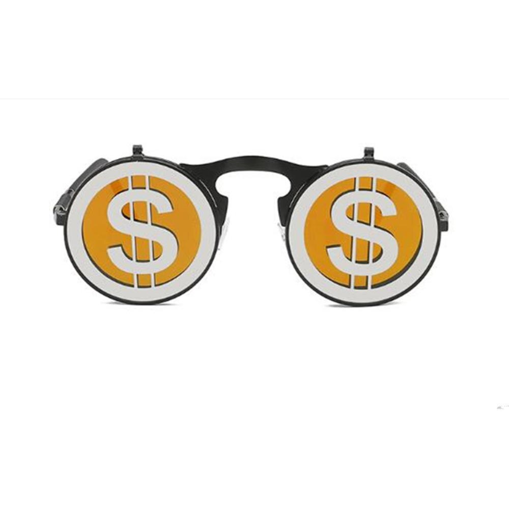 Dampf Punk Klappe retro Brille Sonnenbrille Männer Frauen Neue Runde kippen hoch Brille modisch Persönlichkeit Sonnenbrille