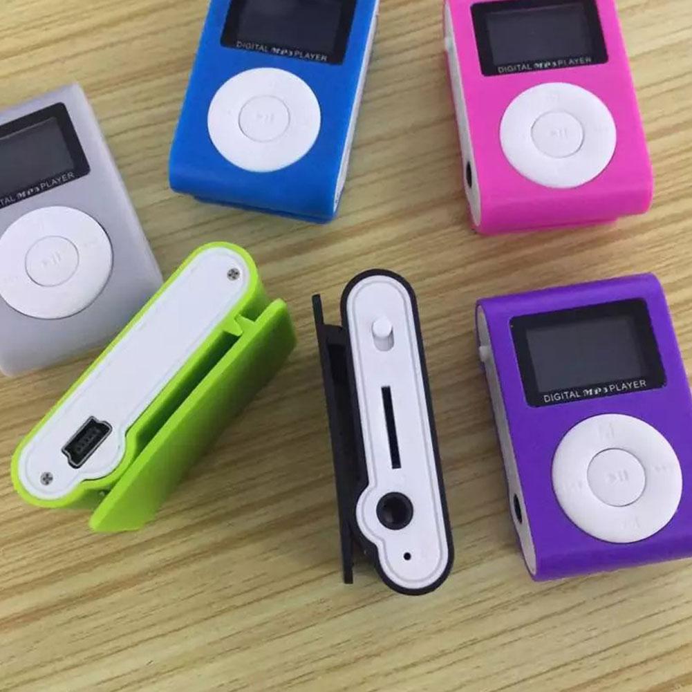 Reproductor de MP3 portátil de tamaño pequeño, Mini pantalla LCD, tarjeta de MP3, usb, TF, música, compatible con reproductor walkman J5A0
