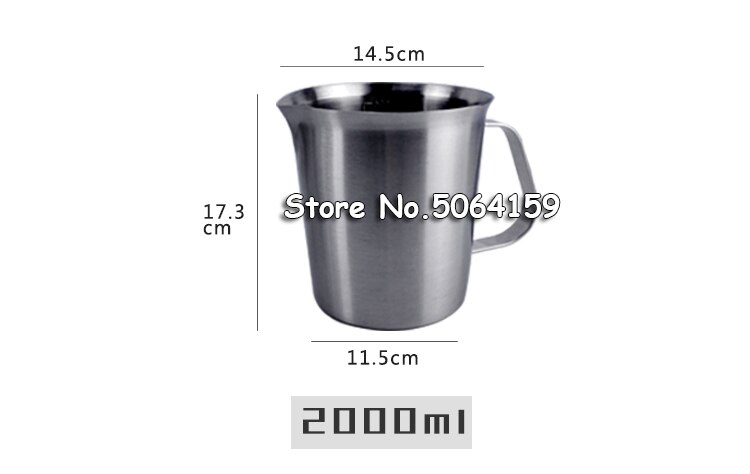 500ml/700ml/1000ml/1500ml/2000ml Stainless Steel Measuring Cup Kitchen Scale Cup Liquid Measuring Cups Kitchen Tools