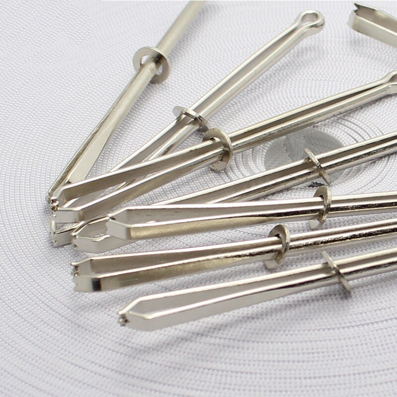 Metal Threader Clip Drawstring Elastic Band Threader Tweezers Wearing Guide for DIY Waist Band Threading Craft Sewing Gadgets