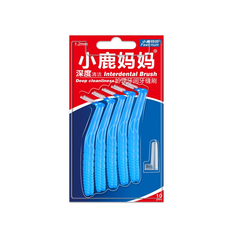 Tooth Cleaner Teeth Care Toothbrush Interdental Denture Brush Cleaner Teeth Care Toothbrush: Silver