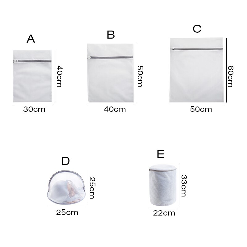Sacs à linge en maille pour Machine à laver, filet de rangement pour vêtements de voyage, sac à fermeture éclair pour bas de soutien-gorge et sous-vêtements