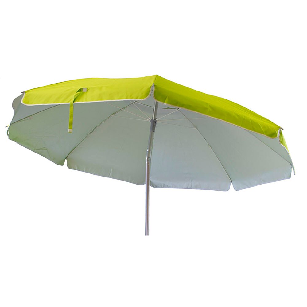 Sombrilla playa inclinable 240 Cm hierro y poliéster protección UV con pincho y funda
