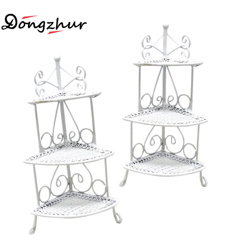 1/12 eisen Kunst Miniatur Mini Dreieck Blume Stehen freundlicher Spielzeug Möbel Weiß 97*36mm Für freundlicher Dollhouses Modell zubehör