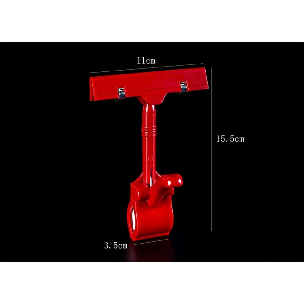 Pop Sign Clip Price Tag Display Clamp Name Card Clip Note Memo Photo Clip Shelf Talker Label Holder Black Label Clip