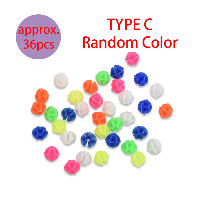 36 Uds. Clips de decoración coloridos para niños, cuentas de radios de rueda de bicicleta de plástico multicolor, para niños, accesorios para bicicletas: Rojo