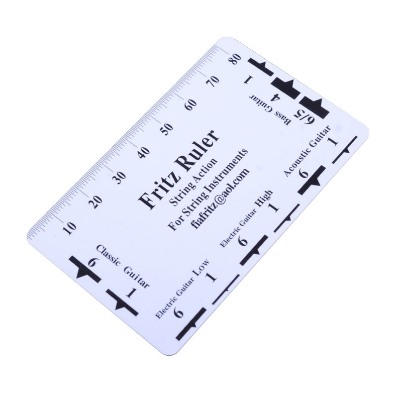 Guitar String Action Gauge String Pitch Ruler Measuring Tool for Bass Classical Electric Acoustic Guitar Luthier Tool