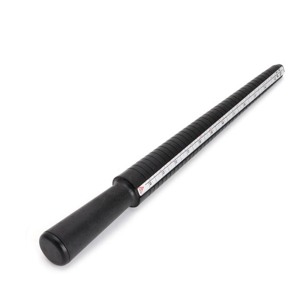 Plastic Ring Size Finder Mandrel Stick Finger Gauge Kit for DIY Jewelry Making Ring Sizer Measuring Jewellery Tool Set: Black ring stick
