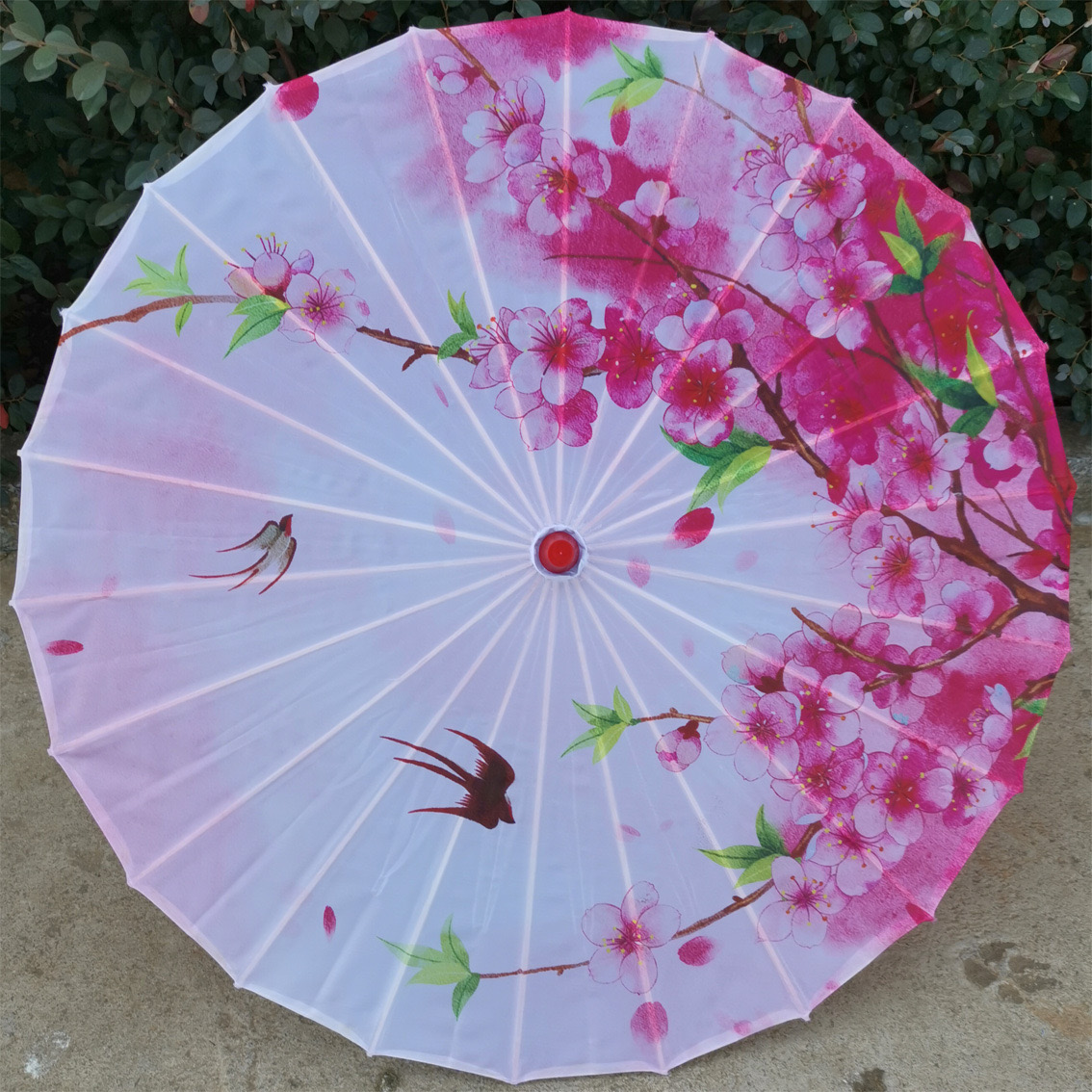 82 cm Chinesische Geölte Papier Regenschirm Falten Seide Hanfu Alte Kostüm Frau Hanfu Cos Foto Dekoration Tanz Paraguas Mujer: Licht Grün