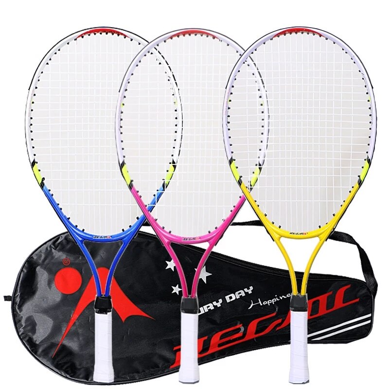 23 Inch Special Tennis Racket For Teenagers Aluminum Alloy Tennis Racket Strong Nylon Wire Suitable For Children Training -40