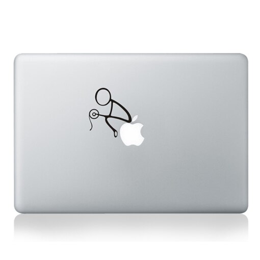 Funny Cartoon Laptop Partial Sticker for Apple Macbook Pro Air Retina 11 12 13 15 Laptop PVC Vinyl Decal laptop Skin Sticker: MB black-Part A(11)