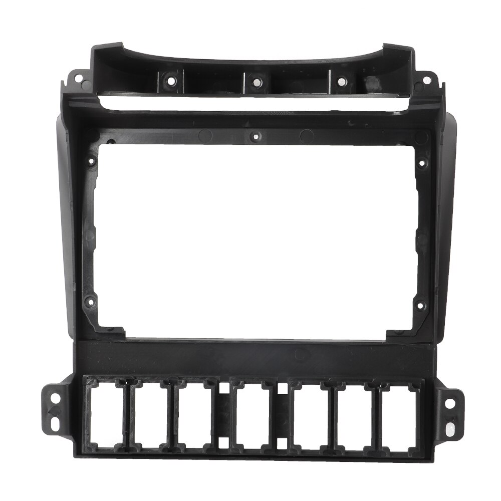 Dounle din black abs trim fascia frame for huanghai landscape  f1 refit car android radio navigation dvd monteringspanel