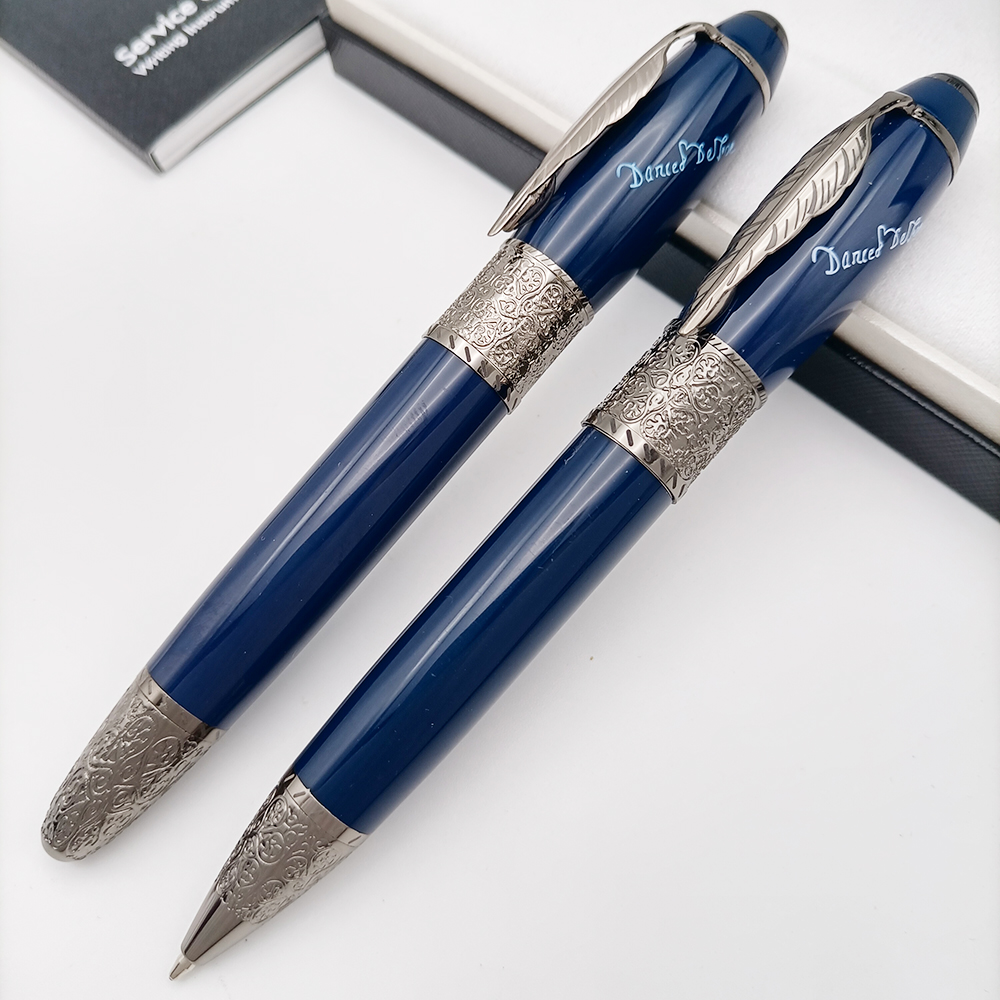 Luxe rollerball balpen met vulpen, model mb, esdoornblad op penclip, schrijfwaren voor zakelijk gebruik, school, kantoor.