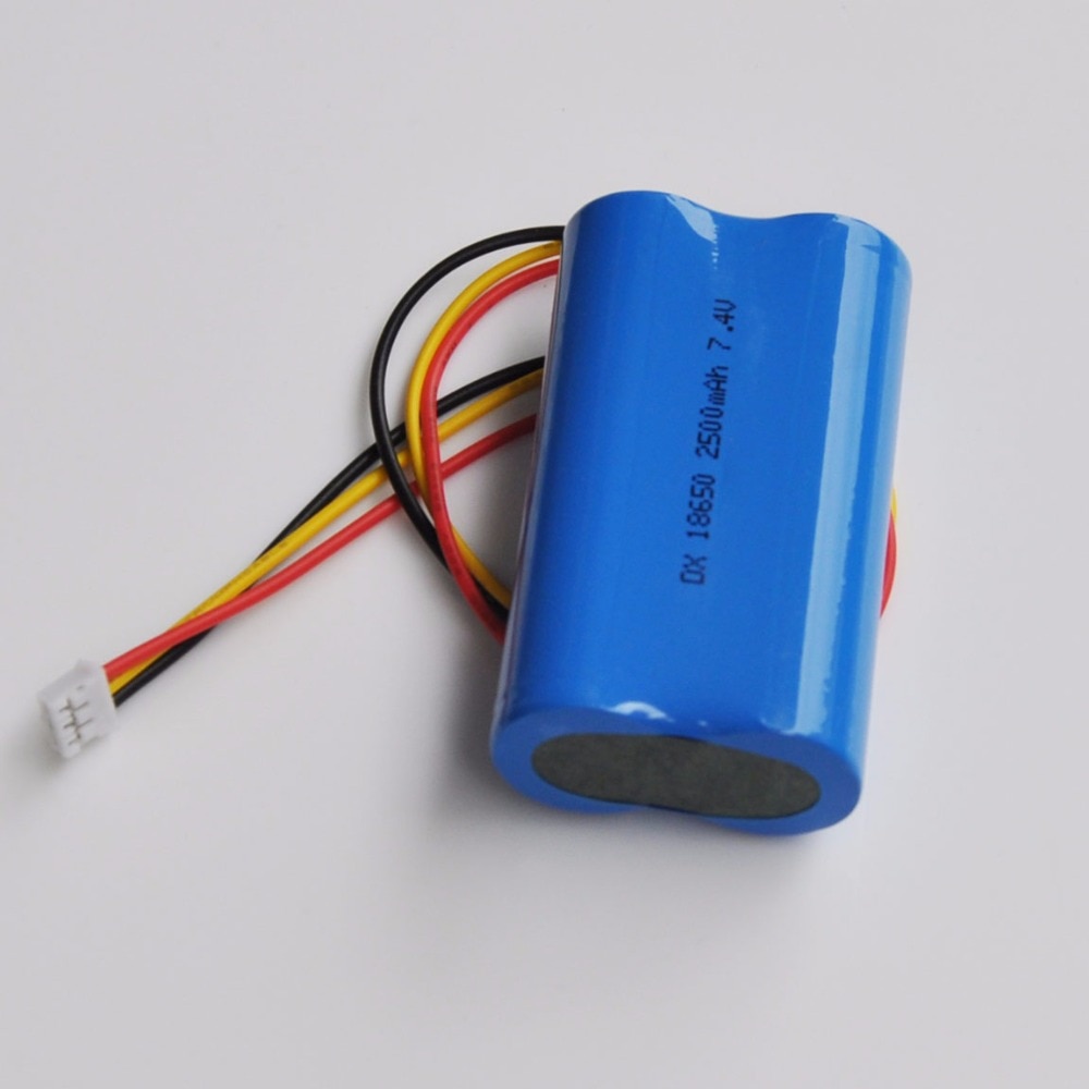 1-2 STUKS 7.4 V 18650 lithium ion oplaadbare batterij Li-Ion cell 2500 mah XH voor speaker audio versterker led licht