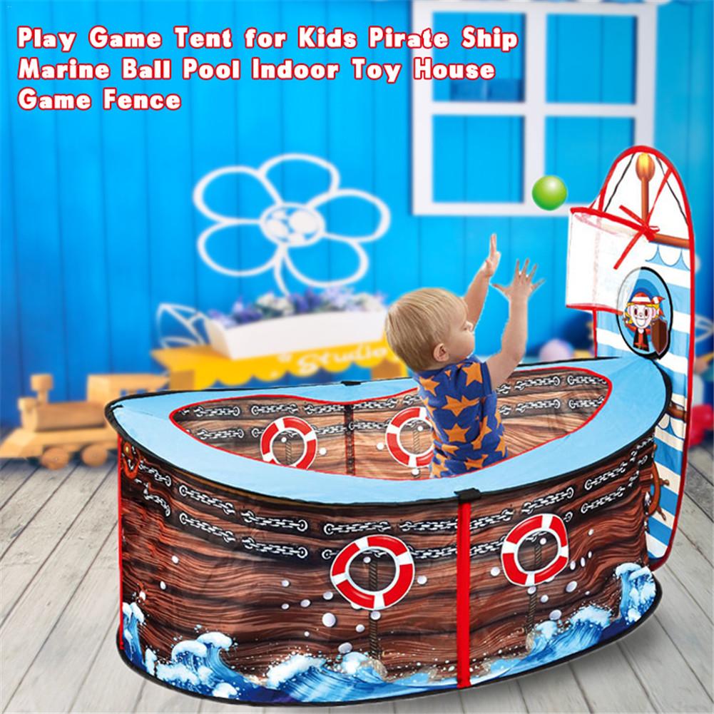 Kids Tent Play Game Polyester Piratenschip Marine Ballenbad Indoor Speelgoed Huis Spel Hek Baby Tent piscina de bolinha
