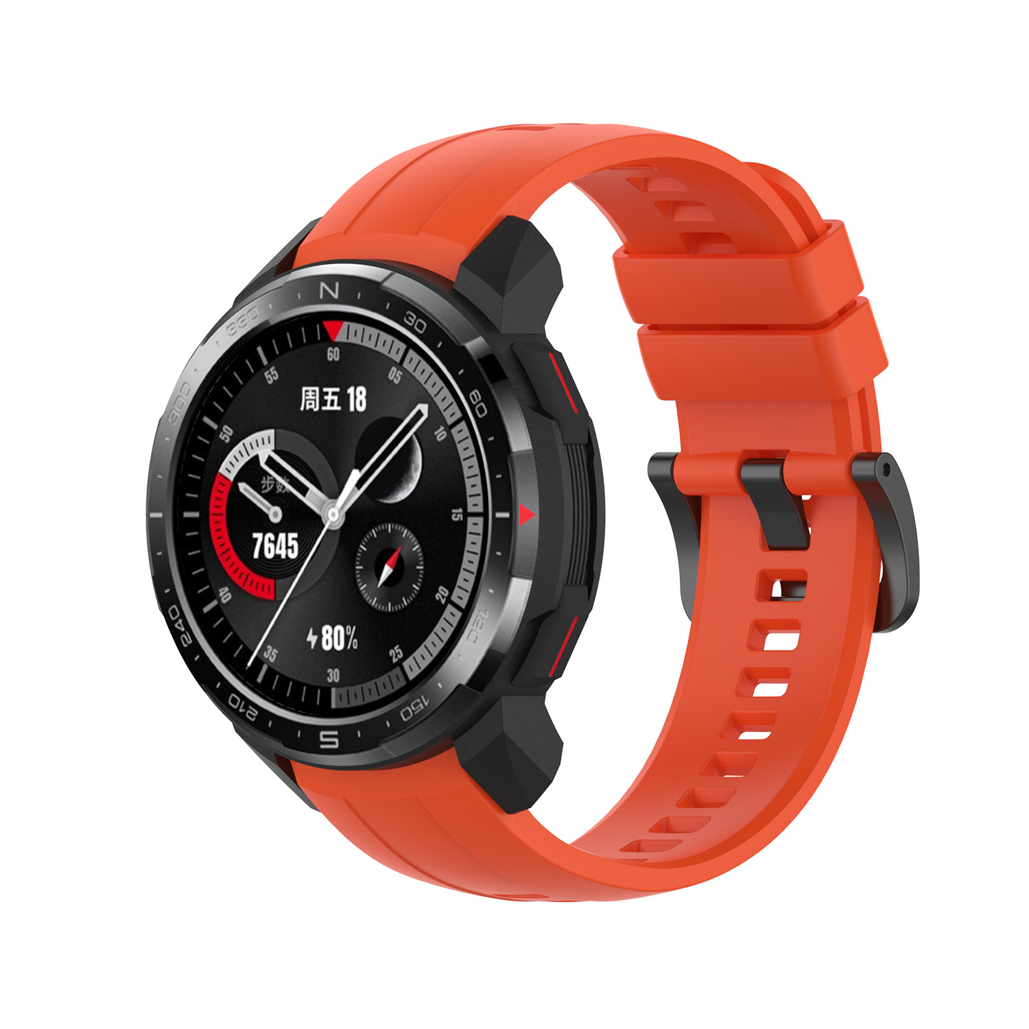 Bracelet en Silicone souple pour Huawei Honor Watch GS Pro, Bracelet de remplacement pour montre intelligente Honor GS Pro: Olive foncé