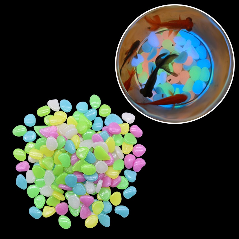 25/50pcs Stone Glow Luminous Glowing In The Dark Garden Pebbles Glow Stones Rocks Outdoor Pool Walkways Path Patio Lawn Decorate
