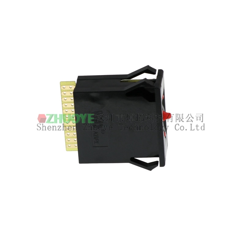 KBPL Thumbwheel Switch 0-9 Digits Thumbwheel Pushwheel Decimal Switches 30.5x8mm Plate Mount Red Black Ultrasonic switch