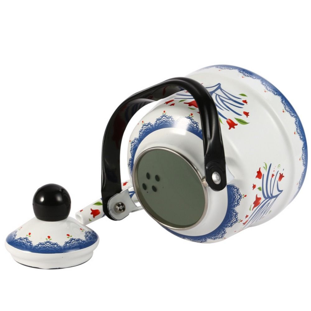 Waterkoker Emaille Emaille Theeketel Europese Stijl 2.5L Theepot Geen Fluiten Comfortabel Handvat Waterkan Restaurant
