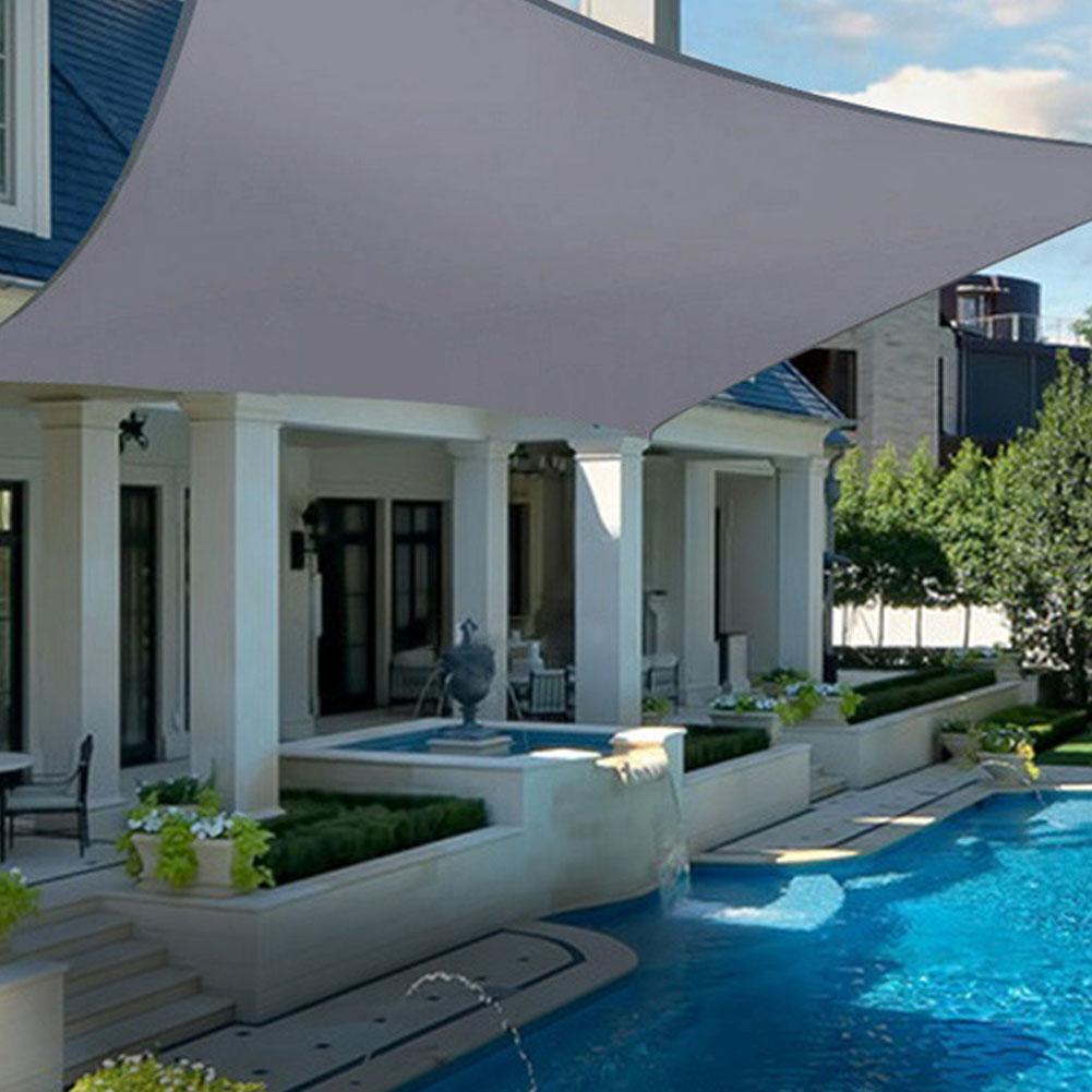 Toldo impermeable 300D para exteriores, cubierta de tela Oxford de lona anti-UV con protector solar y lluvia, decoración de jardín y patio