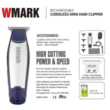 Wmark NG-999 Mini Elektrische Haar Graveerfrees T-Vormige Mes Kapper Scheren Machine Baard Trimmer Professionele Tondeuse