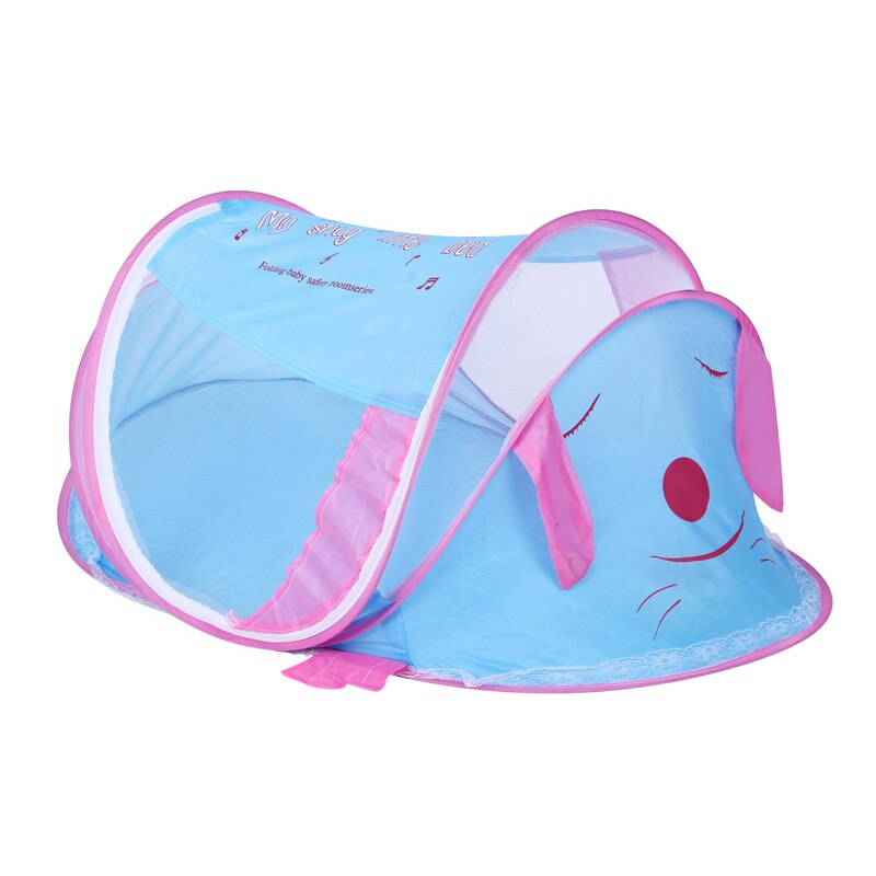 Del bambino del Cotone Biancheria Da Letto Letto A Baldacchino Copriletto Tenda Portatile Pieghevole Del Fumetto Appena nato Letto Zanzariera infantile per Bambini Tenda: Blu