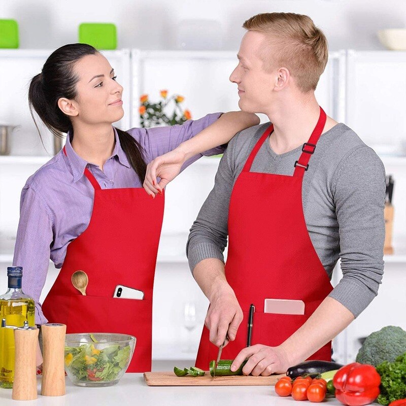 Keuken Zwarte Schort Verstelbare Gesp Grote Schort Unisex Schort Keuken Mouw Oversleeves