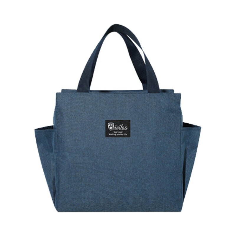 Grote Lunch Tas Voor Vrouwen Thermische Voedsel Carrier Werk Tas Grote Capaciteit Koeltas Maaltijd Prep Lunchbox Verpakt Lunch: Navy