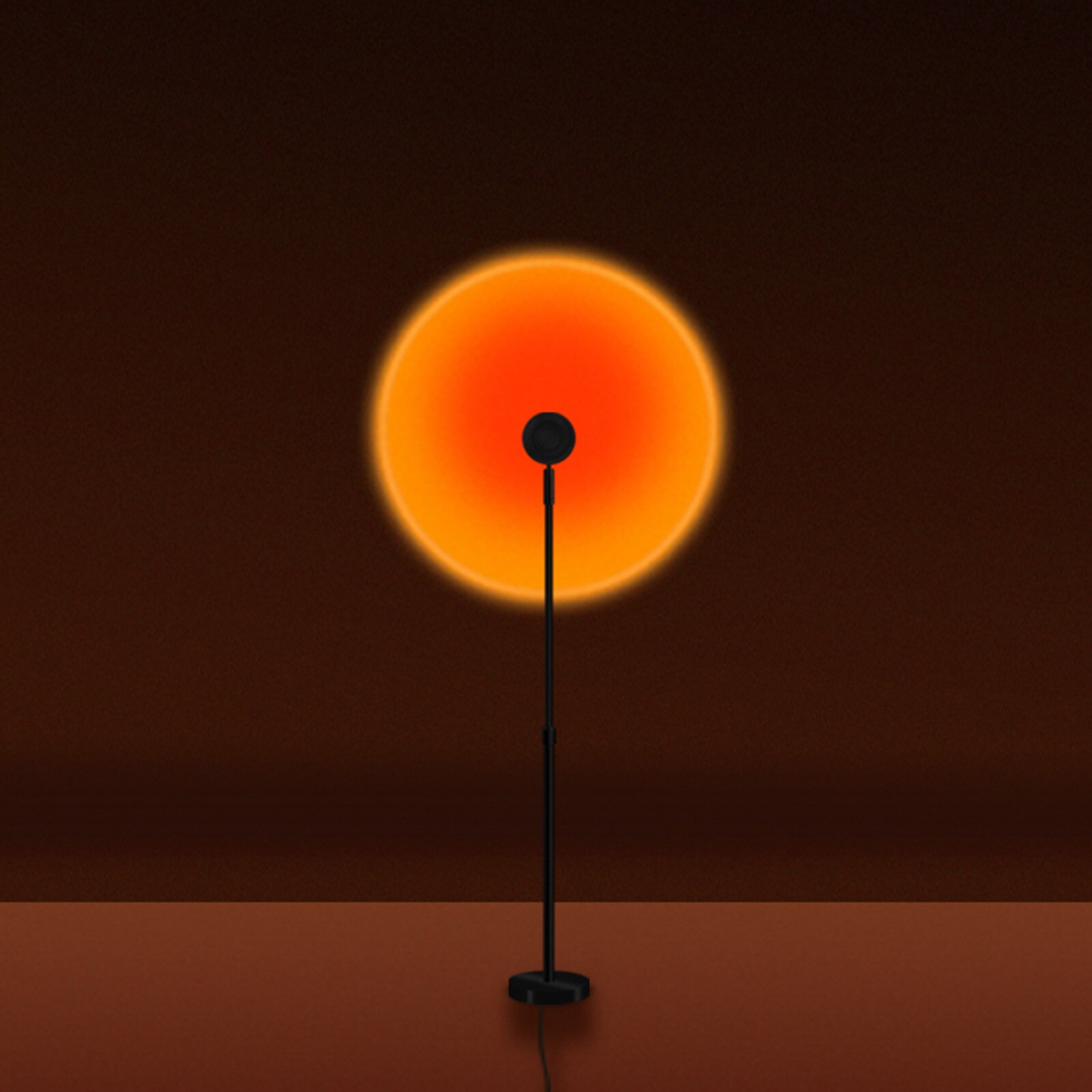 Retractable Sunset Lamp Sunset Lamp Floor Lamp Live Broadcast Sun Never Sets Projection Sunset Atmosphere Lamp: A