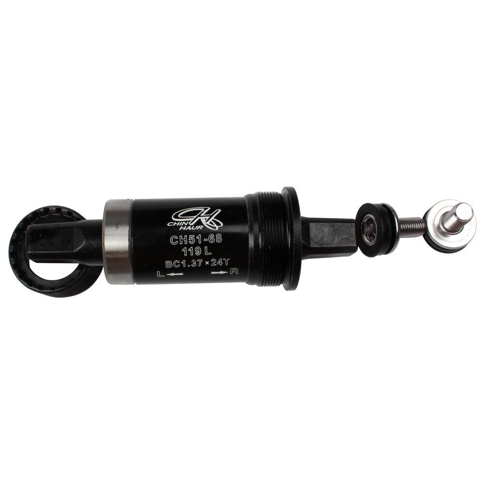 Mid-axle mountain bike dead-flying square hole mid-axle plantation mid-axle waterproof bicycle mid-axle: 119mm