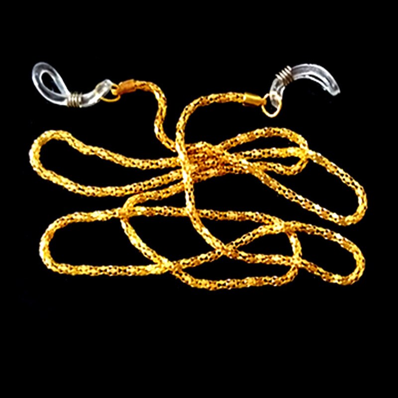 Lunettes de soleil à perles blanches pour hommes et femmes, 1 pièce, corde de support de cordon de chaîne pour lunettes de lecture: A-8