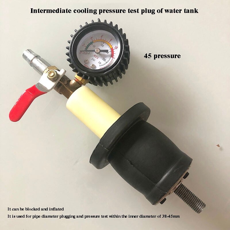 Leakagetest Ofwatertank Plug Rubber Plug Druk Rubber Pier Pijp Verstopping Lekken Detectiontoolset Onderhoud Van Intercoole Hoofd: 45 pressure