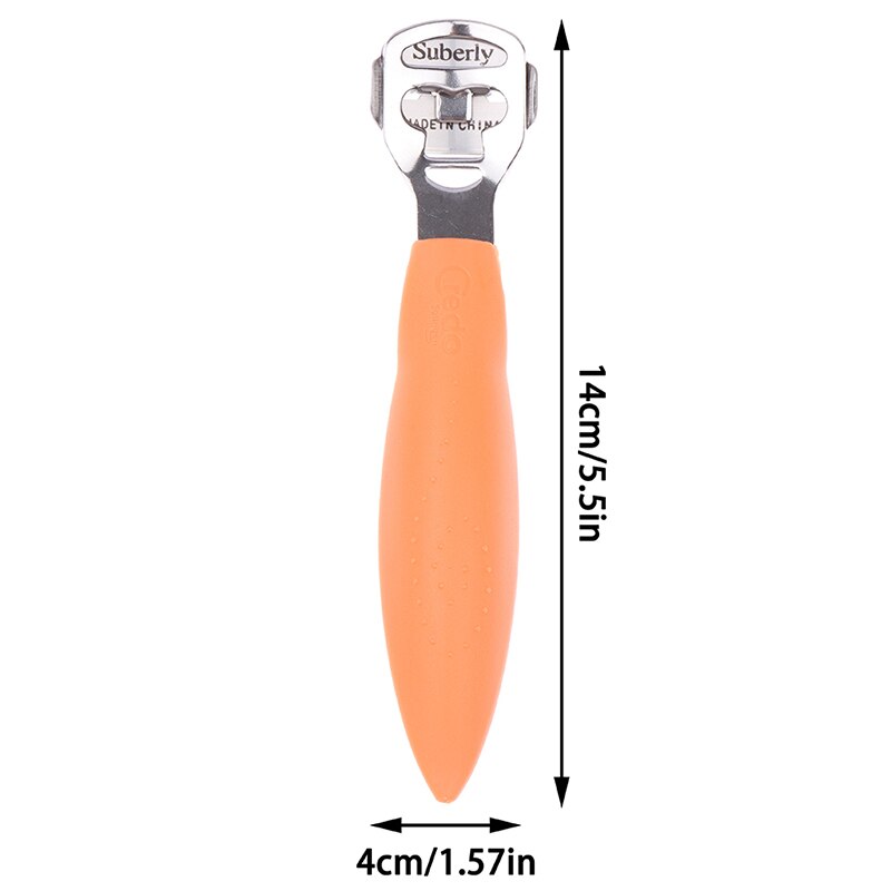 Outil de pédicure pour les pieds, rasoir à poignée en acier inoxydable, soins des pieds, callosités, talon, peau dure, mains